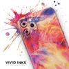 Liquid Abstract Paint Remix V69 - DesignSkinz Protective Vinyl Decal Wrap Skin Cover Compatible with The Apple iPhone 11 (Full-Body, Screen Trim & Back Glass Skin) view 3