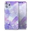 Blue 4 Absorbed Watercolor Texture - DesignSkinz Protective Vinyl Decal Wrap Skin Cover Compatible with the Apple iPhone 11 Pro (Full-Body, Screen Trim & Back Glass Skin) view 1