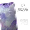 Blue 4 Absorbed Watercolor Texture - DesignSkinz Protective Vinyl Decal Wrap Skin Cover Compatible with the Apple iPhone 11 Pro (Full-Body, Screen Trim & Back Glass Skin) view 4