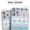 Jumping Fish Repeating Pattern - DesignSkinz Protective Vinyl Decal Wrap Skin Cover Compatible with The Apple iPhone 11 (Full-Body, Screen Trim & Back Glass Skin) view 2