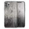 Dark Washed Wood Planks - DesignSkinz Protective Vinyl Decal Wrap Skin Cover Compatible with The Apple iPhone 11 (Full-Body, Screen Trim & Back Glass Skin) view 1