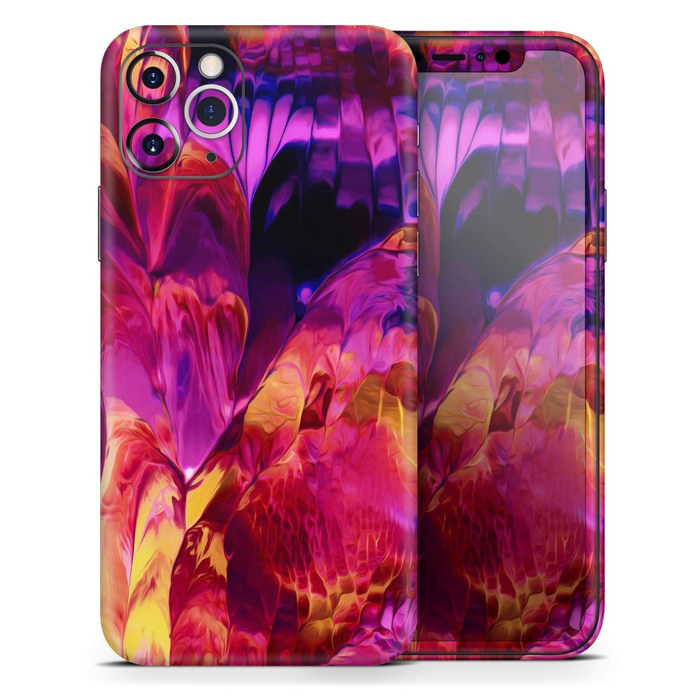 Blurred Abstract Flow V28 - DesignSkinz Protective Vinyl Decal Wrap Skin Cover Compatible with The Apple iPhone 11 Pro (Full-Body, Screen Trim & Back Glass Skin)