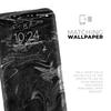 Black & Silver Marble Swirl V8 - DesignSkinz Protective Vinyl Decal Wrap Skin Cover Compatible with The Apple iPhone XR (Full-Body, Screen Trim & Back Glass Skin) view 4