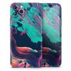 Liquid Abstract Paint Remix V31 - DesignSkinz Protective Vinyl Decal Wrap Skin Cover Compatible with The Apple iPhone 11 (Full-Body, Screen Trim & Back Glass Skin) view 1