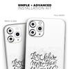 Love Future More Than The Past - DesignSkinz Protective Vinyl Decal Wrap Skin Cover Compatible with the Apple iPhone SE (2020) (Full-Body, Screen Trim & Back Glass Skin) view 2