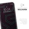 Pink & Light Blue Abstract Maze Pattern - DesignSkinz Protective Vinyl Decal Wrap Skin Cover Compatible with The Apple iPhone Xs Max (Full-Body, Screen Trim & Back Glass Skin) view 4