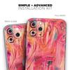 Liquid Abstract Paint Remix V61 - DesignSkinz Protective Vinyl Decal Wrap Skin Cover Compatible with The Apple iPhone Xs (Full-Body, Screen Trim & Back Glass Skin) view 2