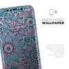 Pink & Blue Flowered Pattern - DesignSkinz Protective Vinyl Decal Wrap Skin Cover Compatible with The Apple iPhone Xs Max (Full-Body, Screen Trim & Back Glass Skin) view 4