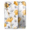 Karamfila Yellow & Gray Floral V11 - DesignSkinz Protective Vinyl Decal Wrap Skin Cover Compatible with The Apple iPhone 11 Pro (Full-Body, Screen Trim & Back Glass Skin) view 1