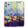 Abstract Flower Meadow v2 - DesignSkinz Protective Vinyl Decal Wrap Skin Cover Compatible with The Apple iPhone XR (Full-Body, Screen Trim & Back Glass Skin) view 1
