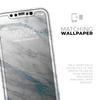 Marble & Digital Blue Frosted Foil V8 - DesignSkinz Protective Vinyl Decal Wrap Skin Cover Compatible with The Apple iPhone 11 (Full-Body, Screen Trim & Back Glass Skin) view 4