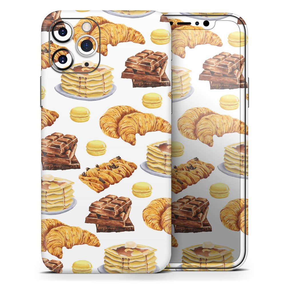 Yummy Galore Bakery Treats v5 - DesignSkinz Protective Vinyl Decal Wrap Skin Cover Compatible with the Apple iPhone SE (2020) (Full-Body, Screen Trim & Back Glass Skin)