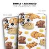 Yummy Galore Bakery Treats v5 - DesignSkinz Protective Vinyl Decal Wrap Skin Cover Compatible with the Apple iPhone SE (2020) (Full-Body, Screen Trim & Back Glass Skin) view 2