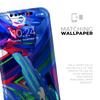 Blurred Abstract Flow V27 - DesignSkinz Protective Vinyl Decal Wrap Skin Cover Compatible with The Apple iPhone 11 Pro (Full-Body, Screen Trim & Back Glass Skin) view 4