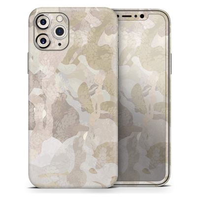 Desert Camouflage V2 - DesignSkinz Protective Vinyl Decal Wrap Skin Cover Compatible with The Apple iPhone Xs Max (Full-Body, Screen Trim & Back Glass Skin)