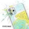 Mixtured Yellow and Green Textured Marble - DesignSkinz Protective Vinyl Decal Wrap Skin Cover Compatible with The Apple iPhone 11 Pro (Full-Body, Screen Trim & Back Glass Skin) view 3