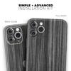 Dark Ebony Woodgrain - DesignSkinz Protective Vinyl Decal Wrap Skin Cover Compatible with The Apple iPhone 11 Pro (Full-Body, Screen Trim & Back Glass Skin) view 2