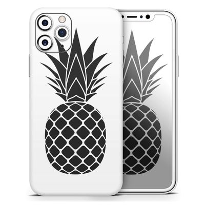 Flat Pineapple - DesignSkinz Protective Vinyl Decal Wrap Skin Cover Compatible with The Apple iPhone 11 (Full-Body, Screen Trim & Back Glass Skin)