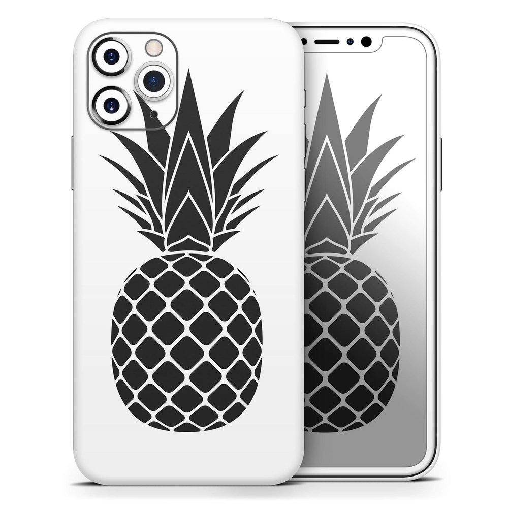 Flat Pineapple - DesignSkinz Protective Vinyl Decal Wrap Skin Cover Compatible with The Apple iPhone 11 (Full-Body, Screen Trim & Back Glass Skin)