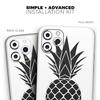 Flat Pineapple - DesignSkinz Protective Vinyl Decal Wrap Skin Cover Compatible with The Apple iPhone 11 (Full-Body, Screen Trim & Back Glass Skin) view 2
