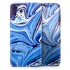 Design Skinz Blue and White Blended Paint - DesignSkinz Protective Vinyl Decal Wrap Skin Cover Compatible with The Apple iPhone 11 Pro (Full-Body, Screen Trim & Back Glass Skin) view 1