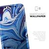 Design Skinz Blue and White Blended Paint - DesignSkinz Protective Vinyl Decal Wrap Skin Cover Compatible with The Apple iPhone 11 Pro (Full-Body, Screen Trim & Back Glass Skin) view 4
