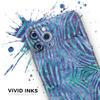 Blue and Purple Watercolor Zebra Pattern - DesignSkinz Protective Vinyl Decal Wrap Skin Cover Compatible with the Apple iPhone SE (2020) (Full-Body, Screen Trim & Back Glass Skin) view 3