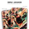 Blurred Abstract Flow V60 - DesignSkinz Protective Vinyl Decal Wrap Skin Cover Compatible with The Apple iPhone XR (Full-Body, Screen Trim & Back Glass Skin) view 2
