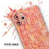 Orange Watercolor Woodgrain - DesignSkinz Protective Vinyl Decal Wrap Skin Cover Compatible with The Apple iPhone Xs (Full-Body, Screen Trim & Back Glass Skin) view 3