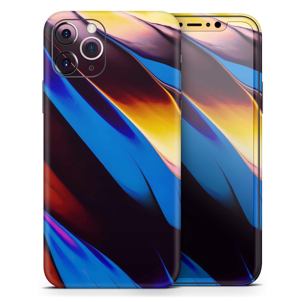 Blurred Abstract Flow V19 - DesignSkinz Protective Vinyl Decal Wrap Skin Cover Compatible with The Apple iPhone Xs Max (Full-Body, Screen Trim & Back Glass Skin)
