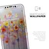 Drizzle Watercolor Flowers V1 - DesignSkinz Protective Vinyl Decal Wrap Skin Cover Compatible with The Apple iPhone 11 Pro (Full-Body, Screen Trim & Back Glass Skin) view 4