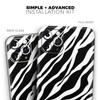 Simple Vector Zebra Animal Print - DesignSkinz Protective Vinyl Decal Wrap Skin Cover Compatible with The Apple iPhone SE (2020) (Full-Body, Screen Trim & Back Glass Skin) view 2