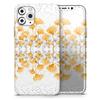 Karamfila Yellow & Gray Floral V2 - DesignSkinz Protective Vinyl Decal Wrap Skin Cover Compatible with The Apple iPhone 11 (Full-Body, Screen Trim & Back Glass Skin) view 1