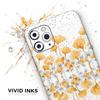 Karamfila Yellow & Gray Floral V2 - DesignSkinz Protective Vinyl Decal Wrap Skin Cover Compatible with The Apple iPhone 11 (Full-Body, Screen Trim & Back Glass Skin) view 3