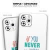 If You Never Try You Never Know - DesignSkinz Protective Vinyl Decal Wrap Skin Cover Compatible with The Apple iPhone XR (Full-Body, Screen Trim & Back Glass Skin) view 2