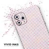 Tiny Red and Purple Watercolor Polka Dots - DesignSkinz Protective Vinyl Decal Wrap Skin Cover Compatible with The Apple iPhone XR (Full-Body, Screen Trim & Back Glass Skin) view 3