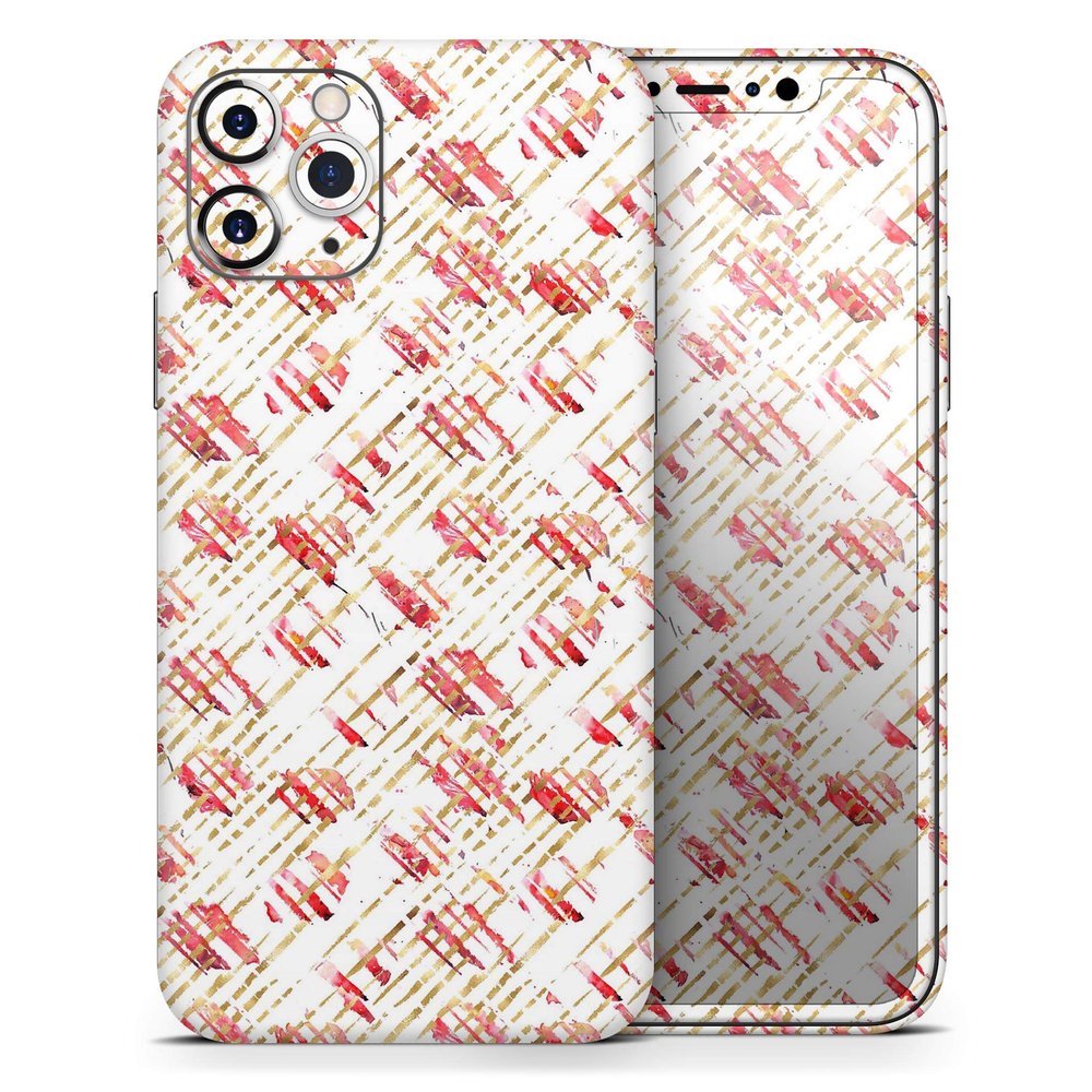 Karamfila Watercolo Poppies V18 - DesignSkinz Protective Vinyl Decal Wrap Skin Cover Compatible with The Apple iPhone Xs Max (Full-Body, Screen Trim & Back Glass Skin)