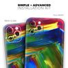 Blurred Abstract Flow V29 - DesignSkinz Protective Vinyl Decal Wrap Skin Cover Compatible with The Apple iPhone XR (Full-Body, Screen Trim & Back Glass Skin) view 2