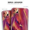 Blurred Abstract Flow V17 - DesignSkinz Protective Vinyl Decal Wrap Skin Cover Compatible with The Apple iPhone SE (2020) (Full-Body, Screen Trim & Back Glass Skin) view 2