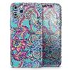 Bright Watercolor Floral - DesignSkinz Protective Vinyl Decal Wrap Skin Cover Compatible with The Apple iPhone XR (Full-Body, Screen Trim & Back Glass Skin) view 1