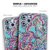 Bright Watercolor Floral - DesignSkinz Protective Vinyl Decal Wrap Skin Cover Compatible with The Apple iPhone XR (Full-Body, Screen Trim & Back Glass Skin) view 2