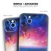 Galaxy Explosion Over Calm Sea Shore - DesignSkinz Protective Vinyl Decal Wrap Skin Cover Compatible with The Apple iPhone Xs Max (Full-Body, Screen Trim & Back Glass Skin) view 2