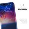Galaxy Explosion Over Calm Sea Shore - DesignSkinz Protective Vinyl Decal Wrap Skin Cover Compatible with The Apple iPhone Xs Max (Full-Body, Screen Trim & Back Glass Skin) view 4