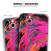 Liquid Abstract Paint V73 - DesignSkinz Protective Vinyl Decal Wrap Skin Cover Compatible with The Apple iPhone XR (Full-Body, Screen Trim & Back Glass Skin) view 2