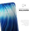 Blue Vector Swirly HD Strands - DesignSkinz Protective Vinyl Decal Wrap Skin Cover Compatible with The Apple iPhone X (Full-Body, Screen Trim & Back Glass Skin) view 4