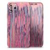 Abstract Wet Paint Pink Sag - DesignSkinz Protective Vinyl Decal Wrap Skin Cover Compatible with the Apple iPhone XR (Full-Body, Screen Trim & Back Glass Skin) view 1