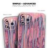 Abstract Wet Paint Pink Sag - DesignSkinz Protective Vinyl Decal Wrap Skin Cover Compatible with the Apple iPhone XR (Full-Body, Screen Trim & Back Glass Skin) view 2