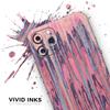 Abstract Wet Paint Pink Sag - DesignSkinz Protective Vinyl Decal Wrap Skin Cover Compatible with the Apple iPhone XR (Full-Body, Screen Trim & Back Glass Skin) view 3