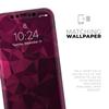 Pink and Red Geometric Triangles - DesignSkinz Protective Vinyl Decal Wrap Skin Cover Compatible with the Apple iPhone SE (2020) (Full-Body, Screen Trim & Back Glass Skin) view 4