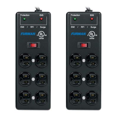 Furman SS-6B-PRO 15' 6-Outlet Surge Protector (2-Pack) Bundle